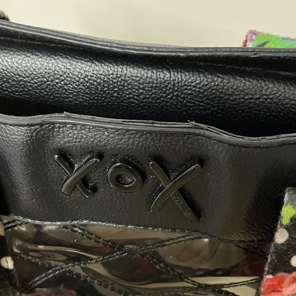 Large Betsey Johnson Clear Tote Bag Black/Multi - Picture 9 of 13